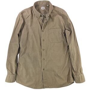 Uniqlo | Long Sleeve Corduroy Patterned Button Down Shirt | Size Large